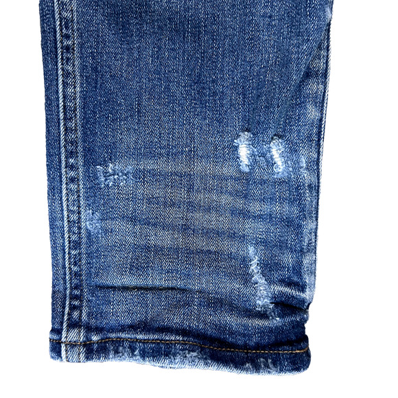 Madewell Jeans Women’s 25 Blue Slim Straight Mid Rise Medium Wash Button Fly - Picture 10 of 12